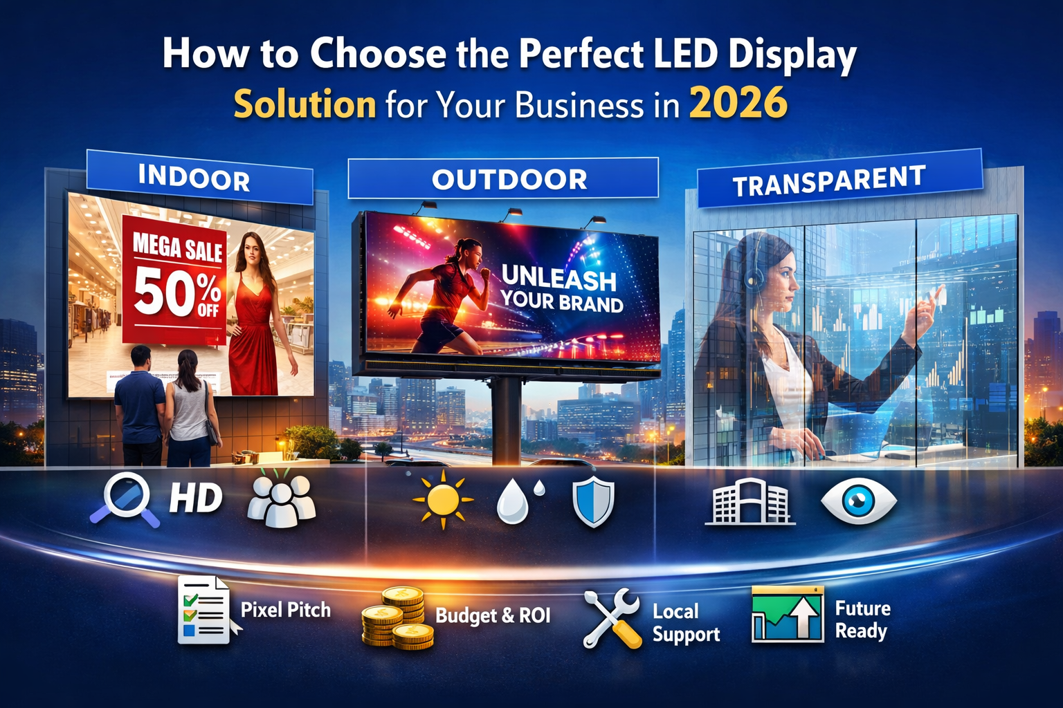 How to Choose the Perfect LED Display Solution for Your Business in 2026