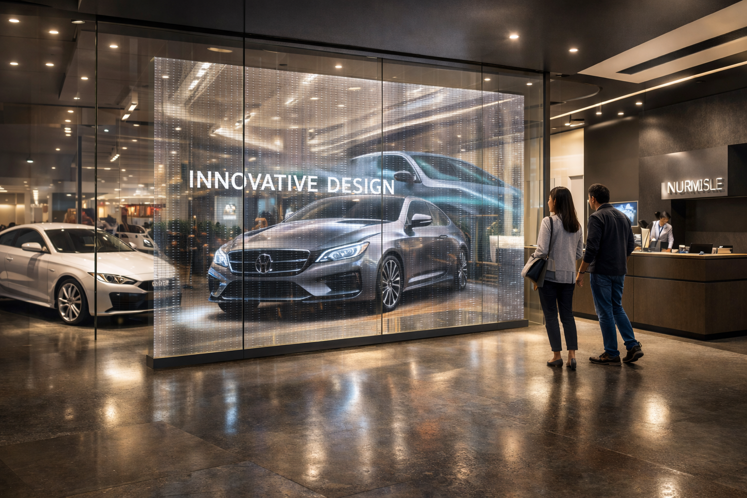 Transparent LED Screen for Showrooms